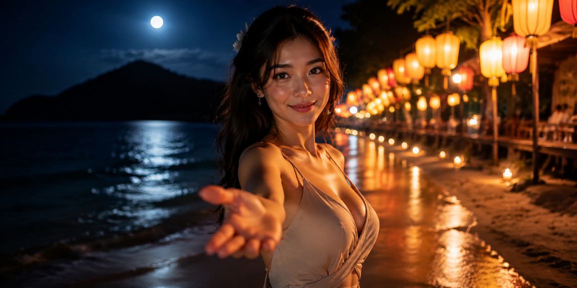 Không khí Hội An với đèn lồng và chủ đề giải trí casino buổi tối